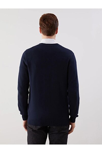 LC Waikiki Ανδρική ζακέτα πλεκτή με λαιμόκοψη σε σχήμα V LCWAIKIKI Classic Standard (W5)