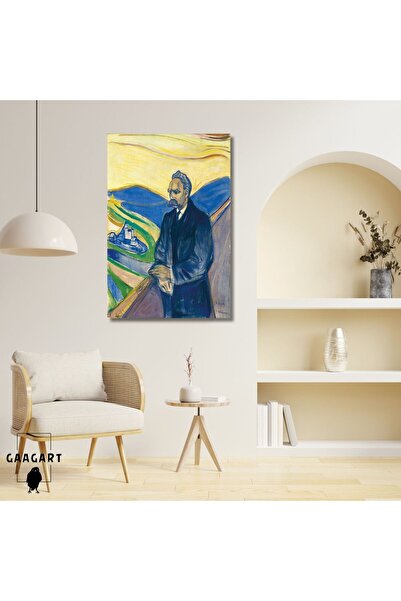 GAAGART Tekli Dikey Kanvas Edvard Munch Friedrich Nietzsche