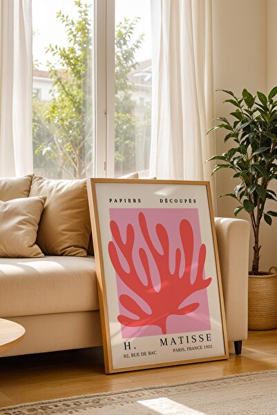 Saturn Henri Matisse Papiers Decoupes Framed Painting - Paper Cut Art - Eclectic Style Wall Decor