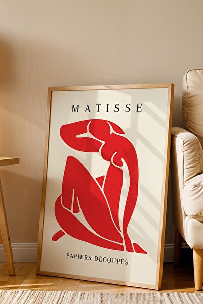 Saturn Henri Matisse Papiers Decoupes Framed Painting - Paper Cut Art - Eclectic Style Wall Decor