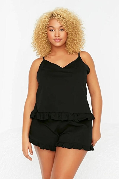 unika boutique بيجامة نسائية كبيرة الحجم مع شورت