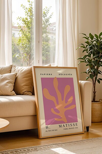 Saturn Henri Matisse Papiers Decoupes Framed Painting - Paper Cut Art - Eclectic Style Wall Decor