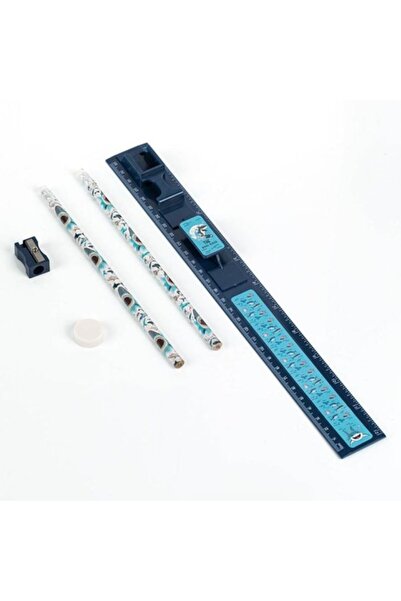 OEM Set Scoala cu Riga Bleu Rechini - 5 piese