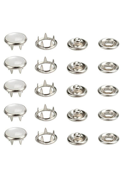 YF STORE 9.5 Mm Sedefli Klikıt Çıtçıt 100 Takım