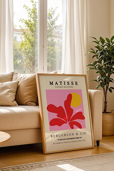 Saturn Henri Matisse Papiers Decoupes Framed Painting - Paper Cut Art - Eclectic Style Wall Decor