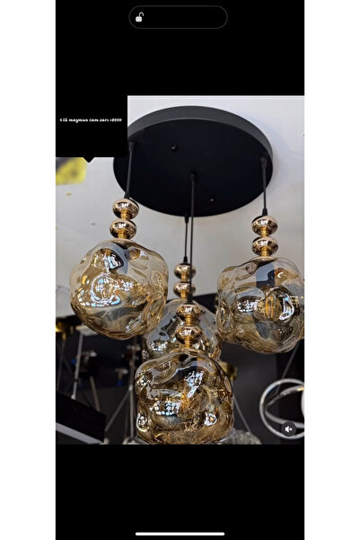 Beyaz Aydınlatma 4 lü sarkıt avize