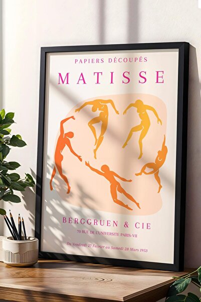 Saturn Henri Matisse the Dance Framed Painting - Paper Cut Art - Eclectic Style Wall Decor
