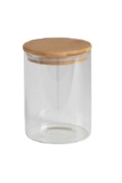 FRANDIS Glass Storage Jar with Bamboo Lid and Silicone Seal, Frandis, 1.5 L