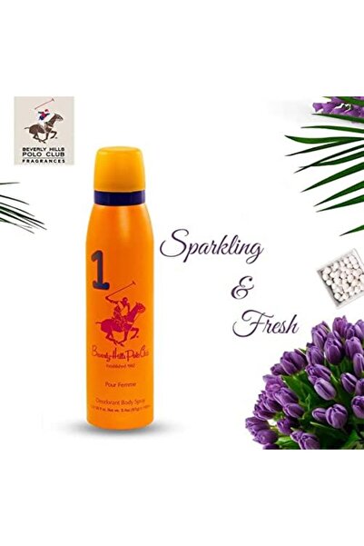 Beverly Hills Polo Club Women's Deodorant, 2 × 150 ml, Fruits