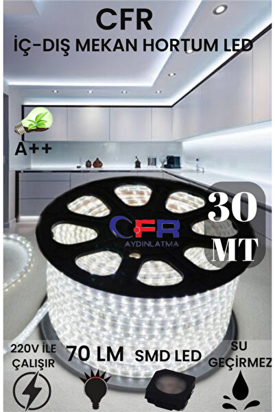 CFR Hortum Esnek Şerit Led Beyaz ,günışığı,amber Rengi + 220v Fiş/2,3,4,5,10,15,20,25,50,100 Metre