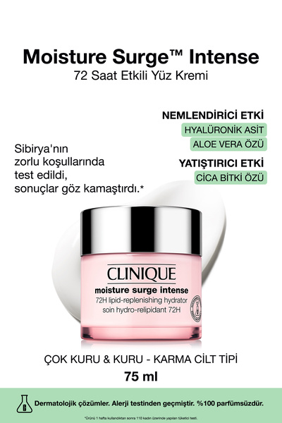 Clinique 72 Hour Intensive Moisturizing Face Cream with Enhanced New Gel Form...
