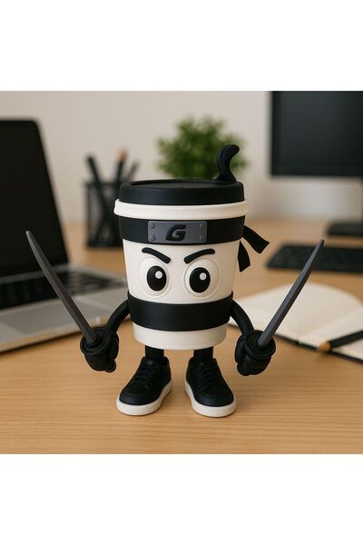 Oppy Cappuccino Assassino figürü Brainrot Karakteri Haraketli tung tung sahur...