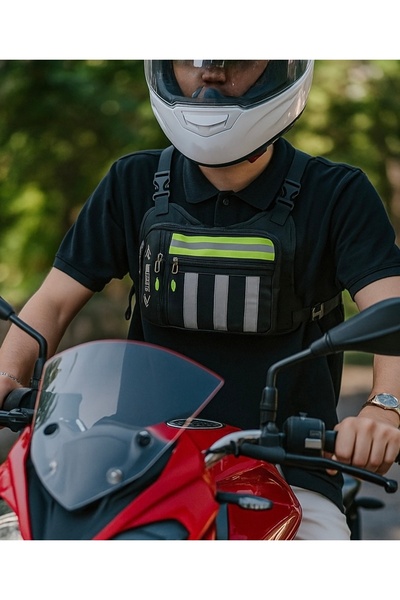 Çanta Sepetim حقيبة صدر للدراجة النارية عاكسة