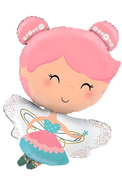 PartiCompany بالون فويل على شكل فتاة جنية مجنحة – 93 × 60 سم 🎈 🧚 ‍ ♀️ 💖