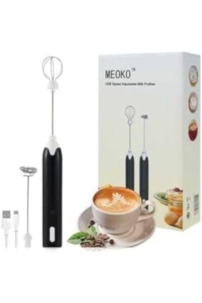 Generic Kiimerka Meoko Milk Frother Three Speeds and Two Interchangeable Blades Electric Milk Frother Mini E