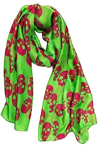 Generic Lubnas Womens 100% Large Mulberry Silk Feel Long Satin Patterned & Solid Color Scarves for Women