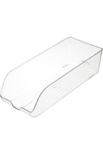 FRANDIS Cutie transparentă din plastic pentru depozitare frigider, Frandis, 34,3x13,5x10 cm