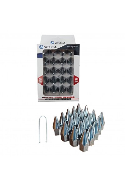 ST PRO BİJON KAPAĞI SİVRİ 17MM KROM 20Lİ SET