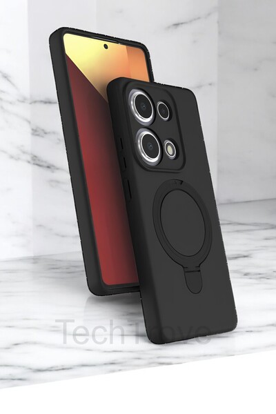TechTrove Xiaomi Redmi Note 13 Pro 4G Kılıf Soft Tasarım Magsafe Halka Stand ...