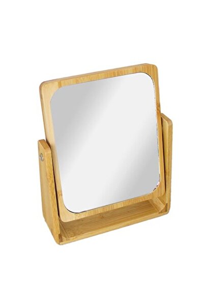 FRANDIS Oglindă cu două fețe și suport din bambus, Frandis, 17,5x6x22 cm, mărire x1/x2, dreptunghiulară