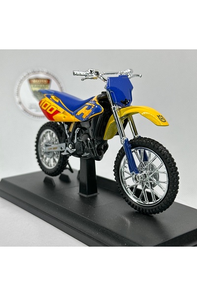 WELLY Husqvarna Cr125 1:18 Diecast Model Motorcycle – Metal Model Motorbike