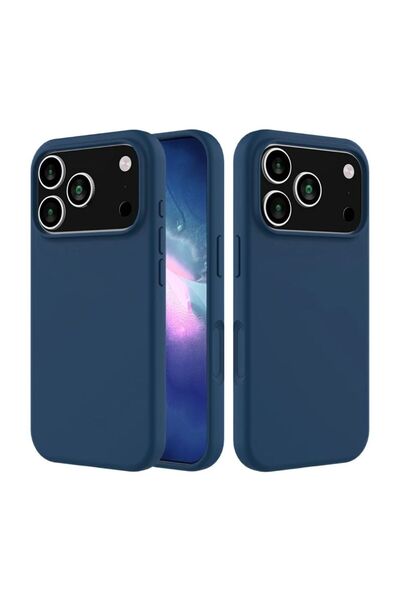 HANPORIUM حافظة سيليكون متوافقة مع هاتف Apple iPhone 17 Pro - غطاء حماية كامل...