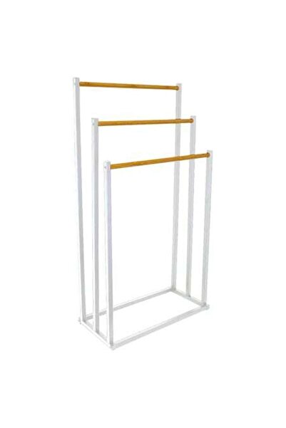 FRANDIS Suport vertical prosoape baie, 3 bare fixe, Frandis, 45x22x85 cm, met...