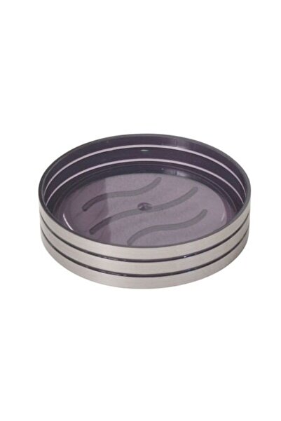 FRANDIS Round Soap Tray, Frandis, ABS, diameter 11 cm, height 2.5 cm, silver,...