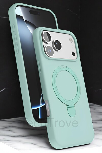 TechTrove Apple iPhone 17 Pro Max Kılıf Soft Tasarım Magsafe Halka Stand İçi ...
