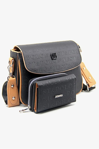 Just Polo Women's Stylish Hand & Shoulder Bag and Wallet Combination Shopper ...