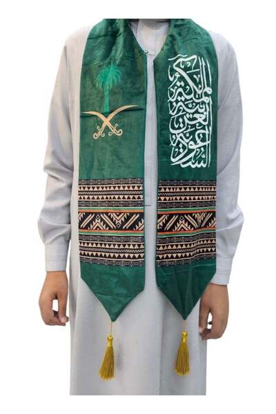Generic Saudi National Day Neckwear Shawl Robe For Celebration