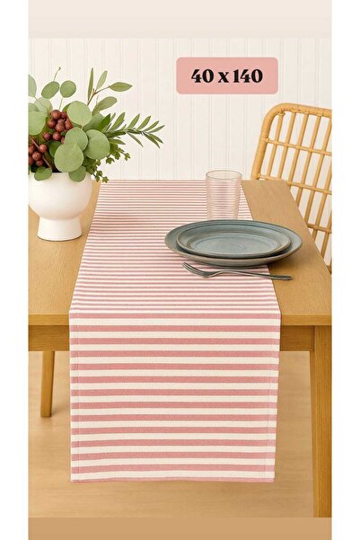 HOME ART ATELIER hand made Organik Pamuk Keten Runner 40x140