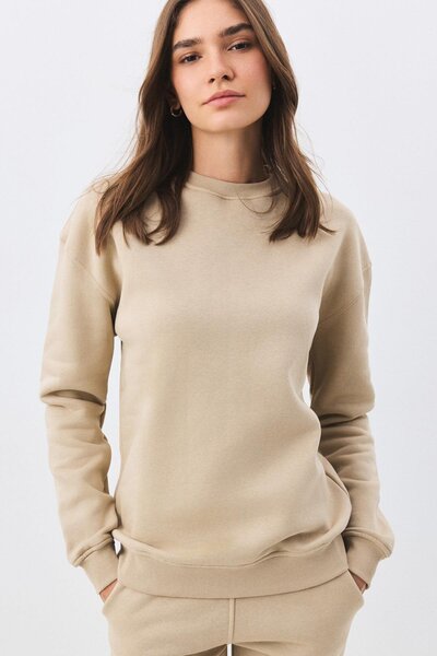 Trendiz Women's premium crew neck sweatshirt taş 2031