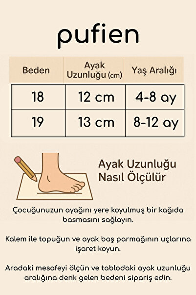 pufien Genuine Leather Baby Shoes, First Step Shoes, Baby Booties, Short Ankle and Lace-Up