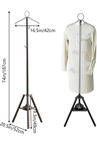 Generic Clothes Incense Burner Stand - 187cm long bakhoor burner stand hanger with cloth hooks and holes for