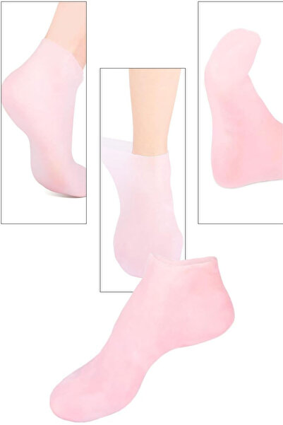 TechnoStation El ve Ayak Nemlendirici Set Egzema Mantar Önleyici Set Birer Çift Silikon Çorap Ve Eldiven Dayanıklı