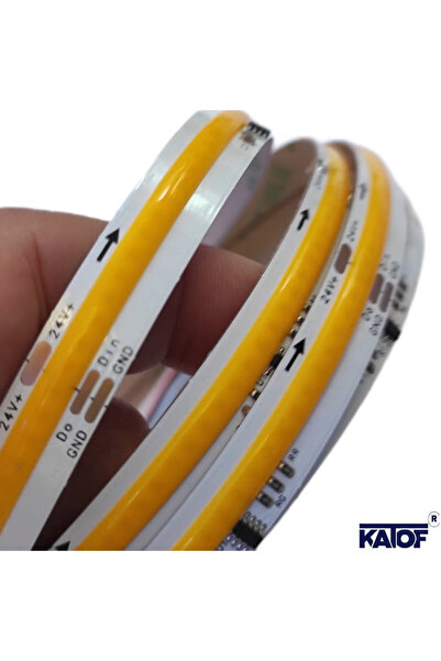 KARAKÖY LED SHOP 24 Volt Gün Işığı Piksel 10mm IP20 360Ledli Cob Şerit Led (5 Mt.)