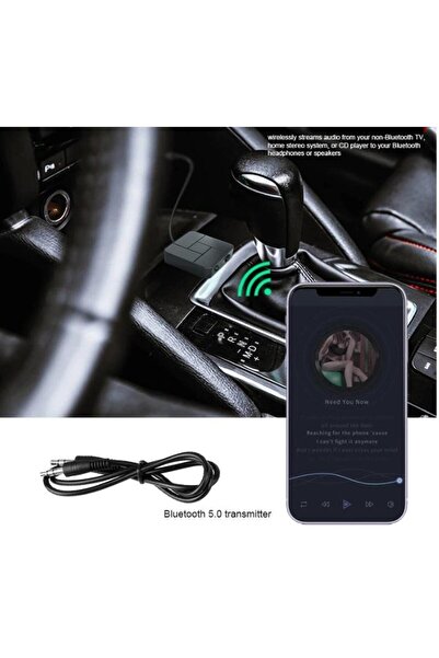 Anunnaki Bluetooth 5.0 Ses Alıcı Verici AUX RCA USB Stereo Kablosuz Mikrofonlu Araba TV PC RX TX Receiver