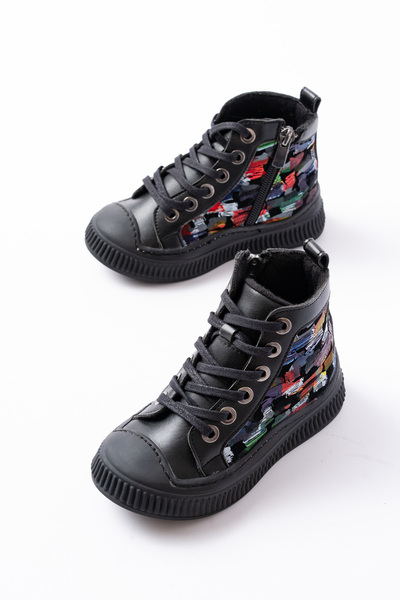 lina step Kız Çocuk Spor Ayakkabı Ortopedik Hafif Taban Günlük Sneaker Bot