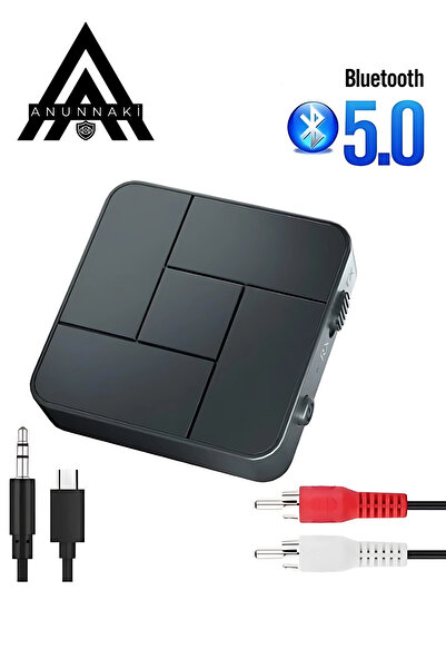 Anunnaki Bluetooth 5.0 Ses Alıcı Verici AUX RCA USB Stereo Kablosuz Mikrofonlu Araba TV PC RX TX Receiver