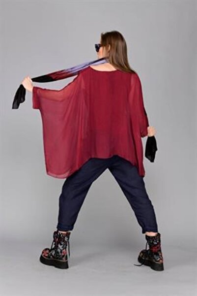 EREN STYLE Italian Bat Sleeve Silk Blouse