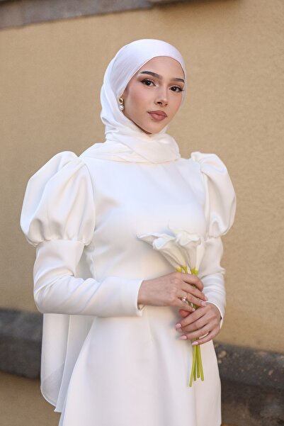 AYŞEYAMAÇLI KADIN BEYAZ RACHEL NİKAH, NİŞAN ELBİSESİ