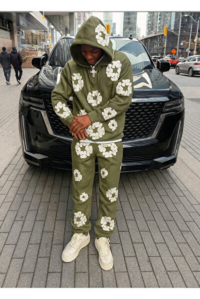 CLASSY.MODA Ανδρικό κοστούμι με ανάγλυφο σχέδιο με 3 κλωστές |   Ποιοτικό και μοντέρνο αθλητικό στυλ για καθημερινή άνετη χρήση