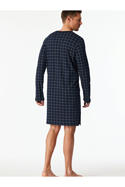 Schiesser Nachthemd lang - Fine Interlock Seitliche Schlitze Am