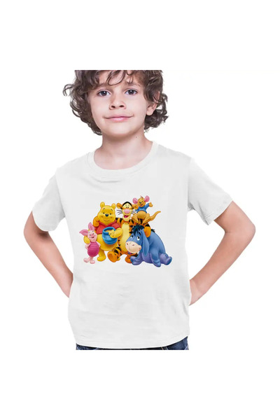 OEM Tricou Copii Baieti Ursuletul Winnie the Pooh Familie Puh
