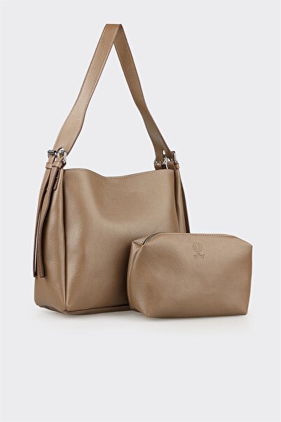 Elle Shoes Vizon Kadın Omuz Çantası