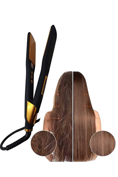 Generic Professional Hair Straightener Black/Gold