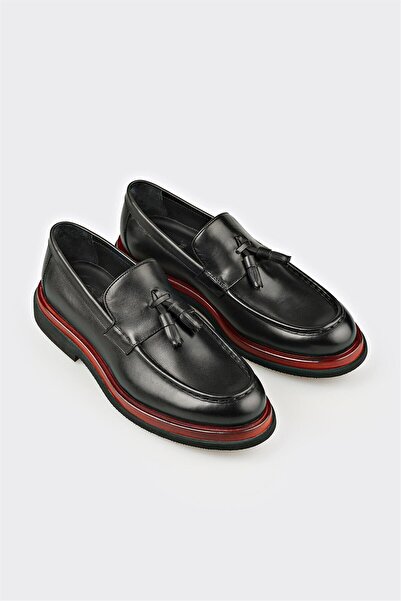 Elle Shoes Siyah Deri Erkek Klasik Ayakkabı