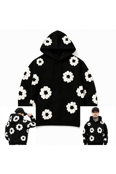 classy moda Unisex 3 Thread Embossed Printed Sweatshirt |   Comfortable, High...