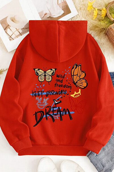 CLASSY.MODA Hanorac unisex imprimat cu glugă |   Stil modern casual cu model ...